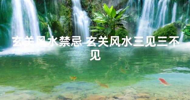 玄关风水禁忌 玄关风水三见三不见